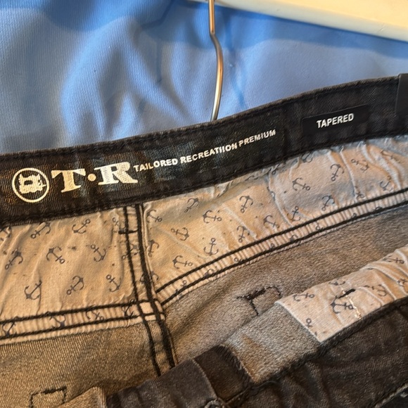 NWT T-R Tailored Recreation Premium tapered stretch blk denim jeans Size 38 Z41 - Picture 8 of 10